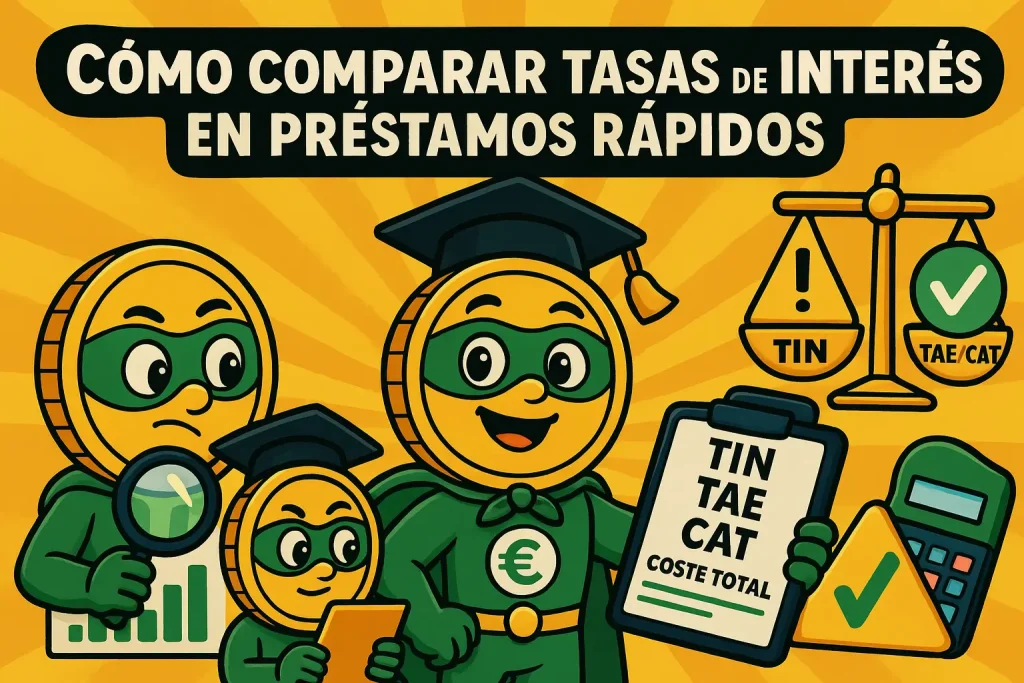 Cómo comparar tasas de interés en préstamos rápidos